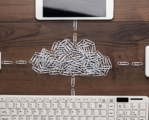 Paperclips Shaped Like a Cloud and Linking Computing Devices